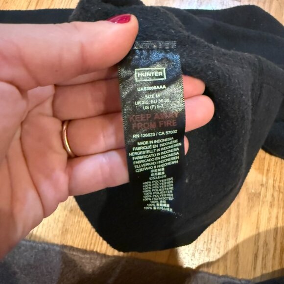 Unisex Recycled Fleece Tall Boot Sock Size: Medium/ US Size 5-7 - Picture 2 of 3